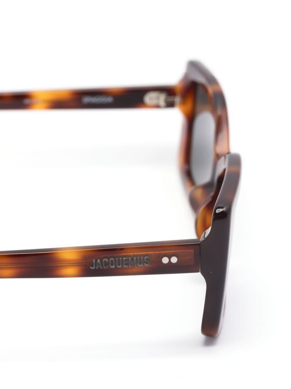 rectangle-frame tortoiseshell sunglasses - 3