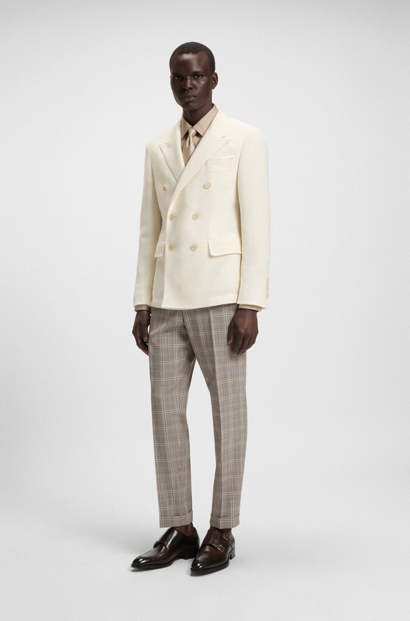 BOSS BURNISHED-LEATHER SHOES WITH DOUBLE MONK STRAP outlook