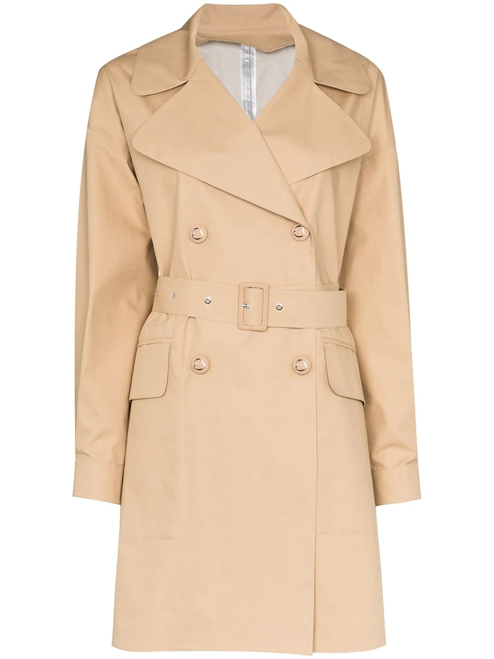 belted trench coat - 1