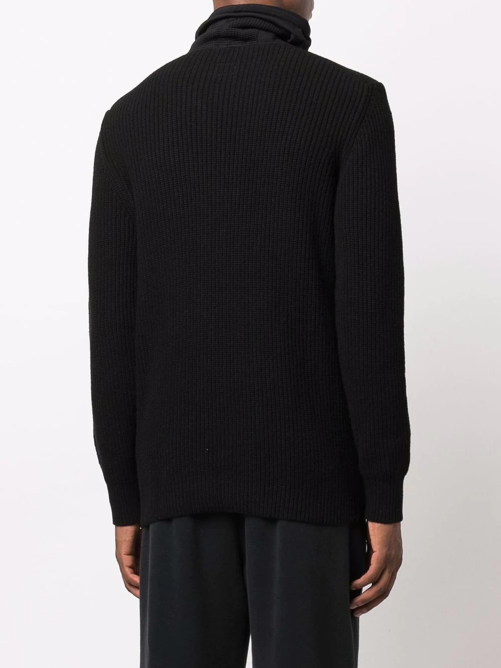 logo-patch roll-neck jumper - 4