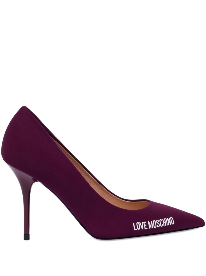 logo-print pumps 1