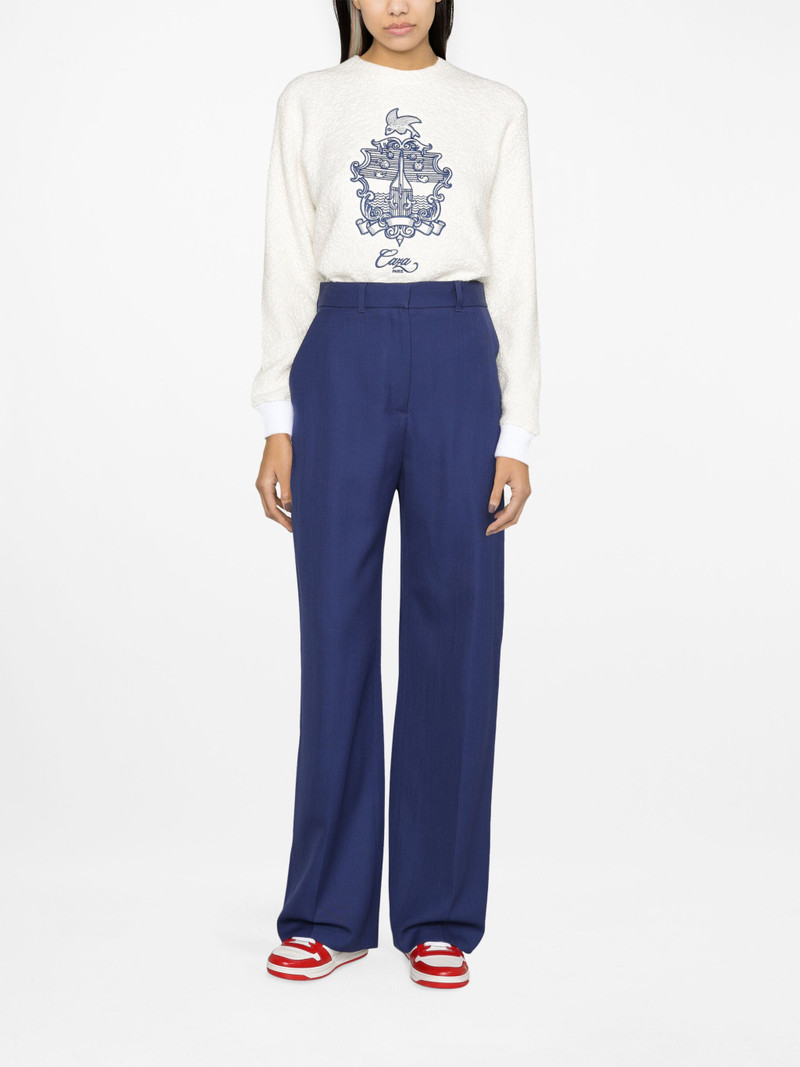 Casablanca high-waisted wide-leg trousers outlook