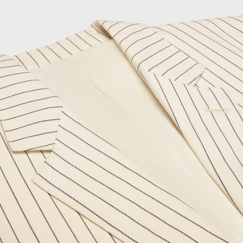 classic jacket in striped wool 3