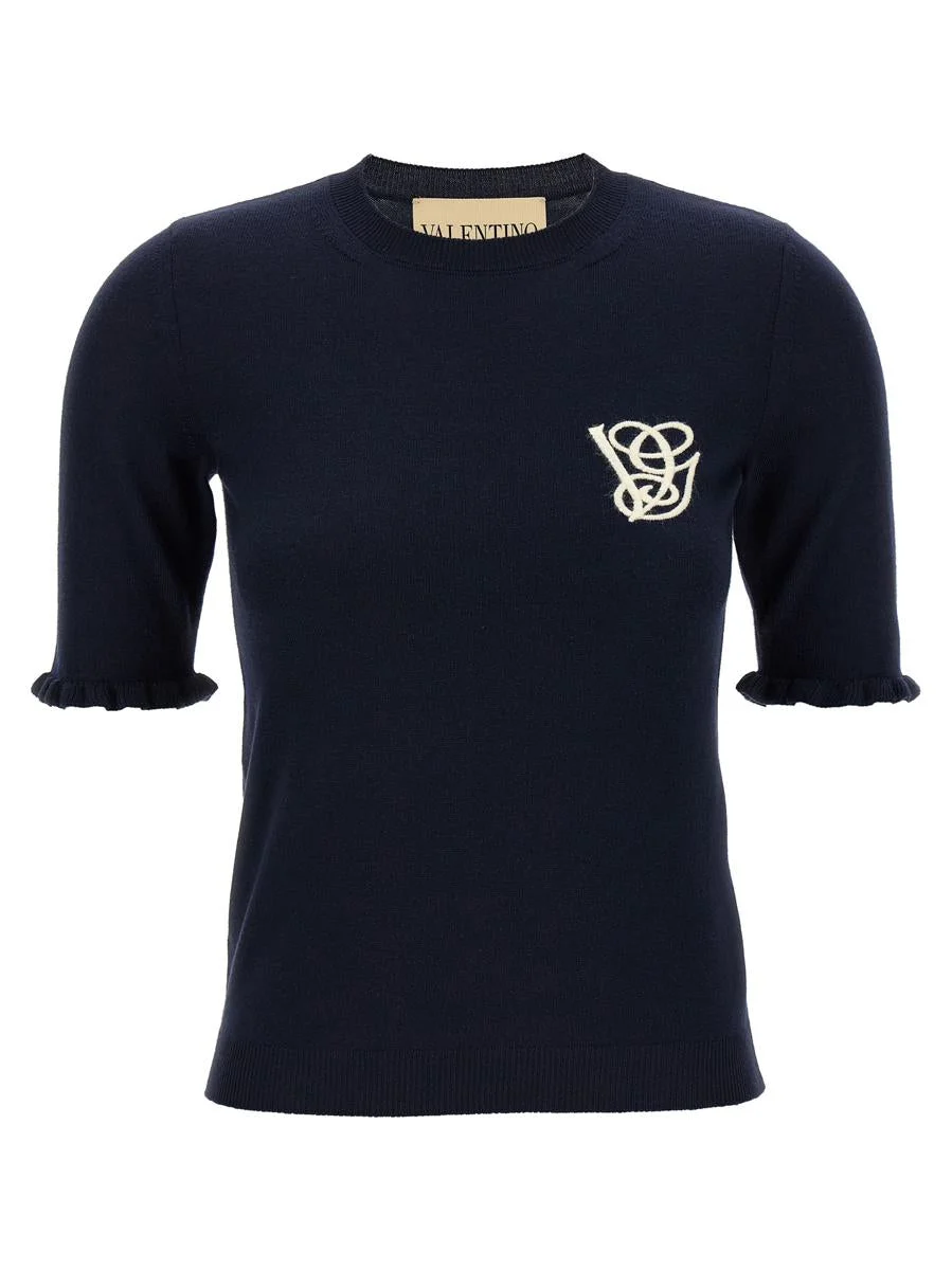 Valentino Garavani Valentino Garavani Vg Embroidery Top - 1