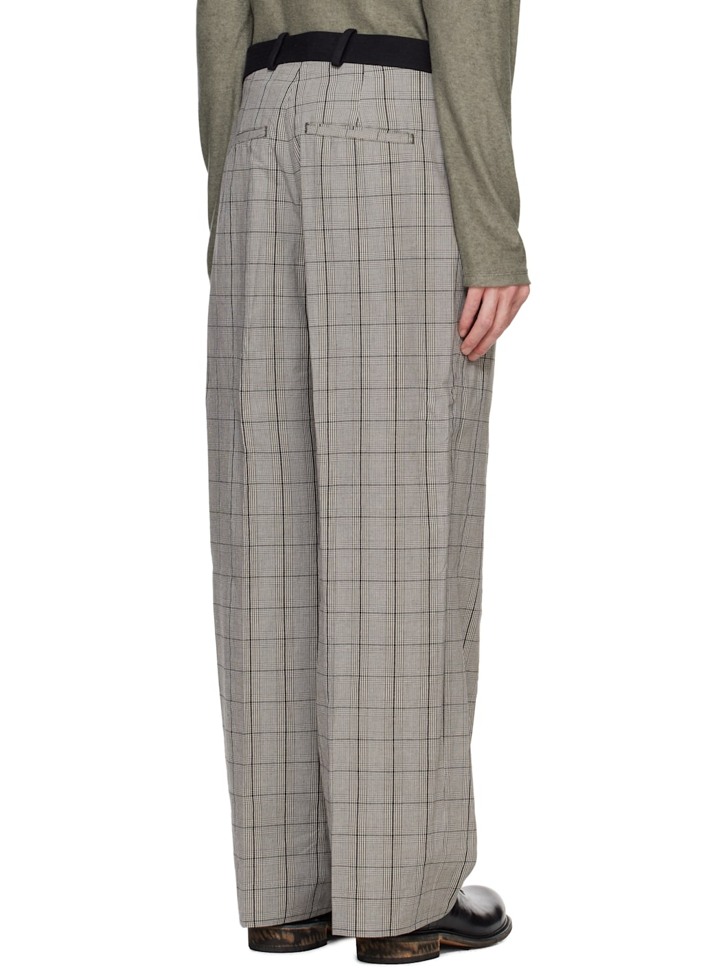 Gray Borrowed Chino Trousers - 3