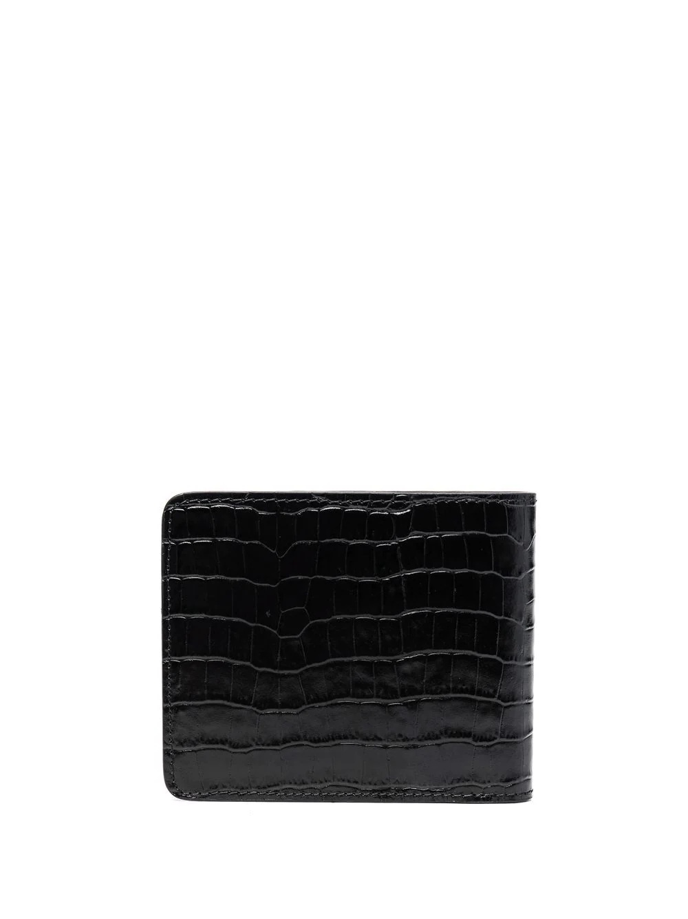 crocodile-embossed leather wallet - 2