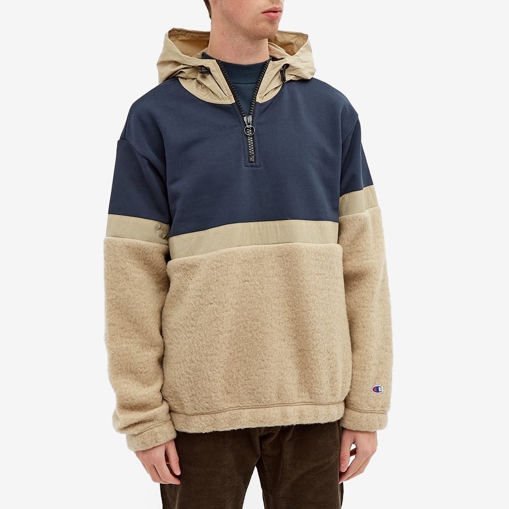 Champion Reverse Weave Teddy Cashmere Nylon Half Zip - 4