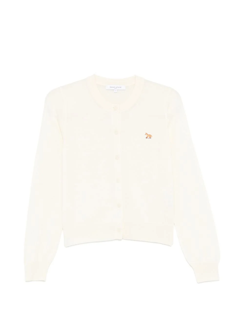 fox-motif cardigan - 1