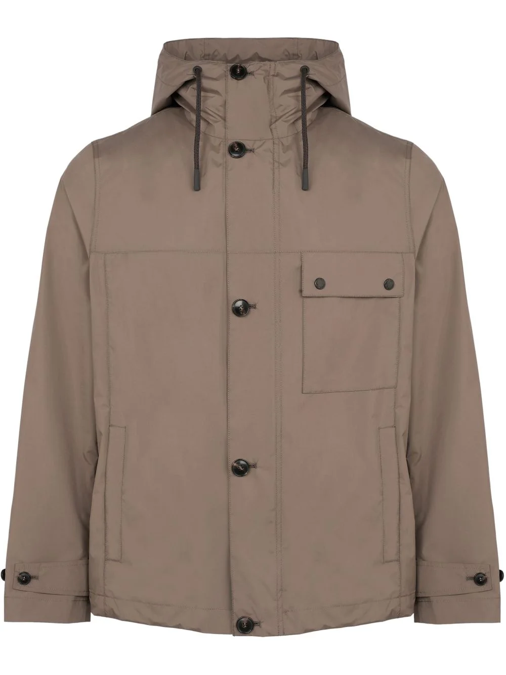 waterproof hooded jacket - 1