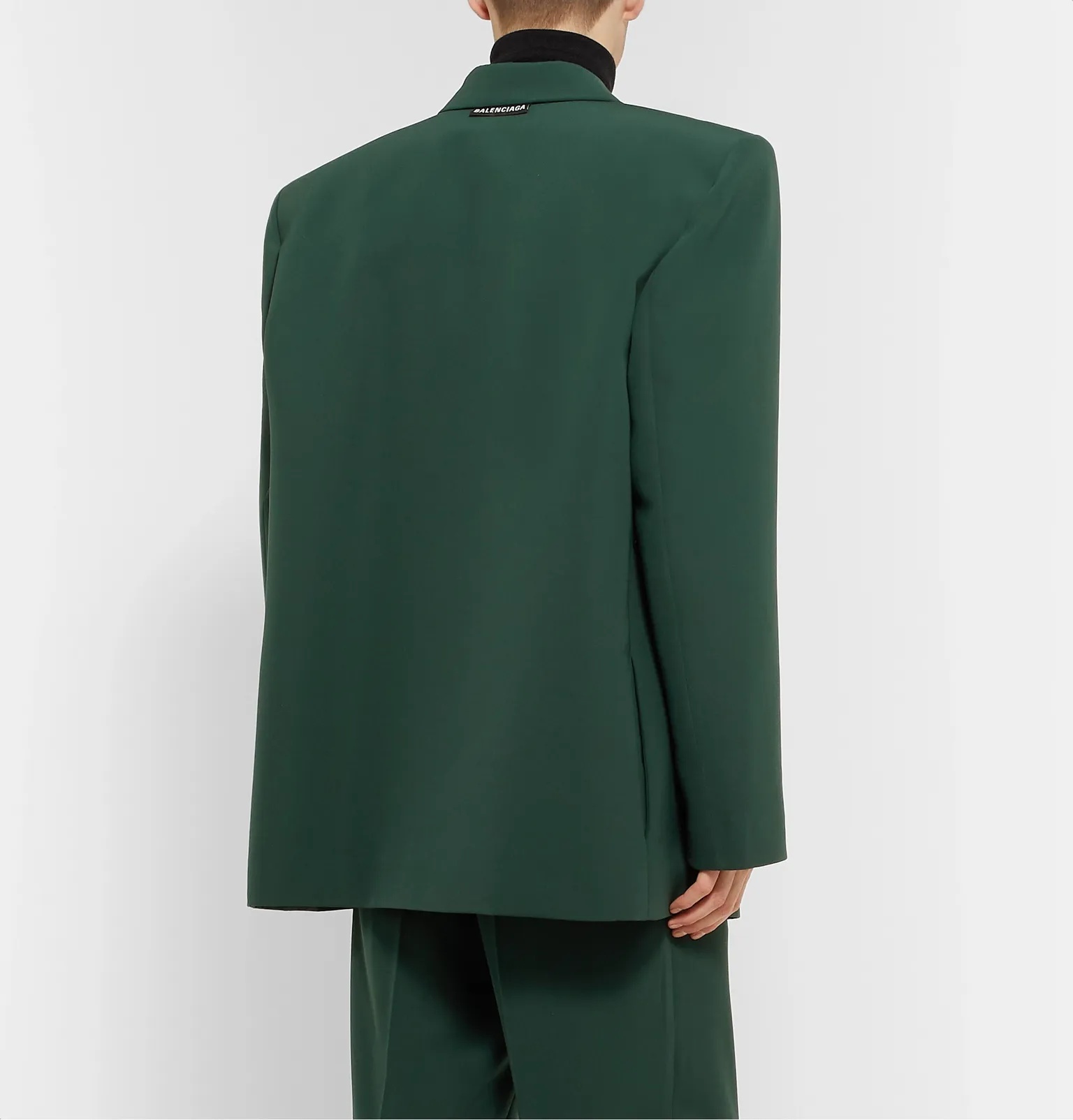 Bottle-Green Twill Blazer - 5