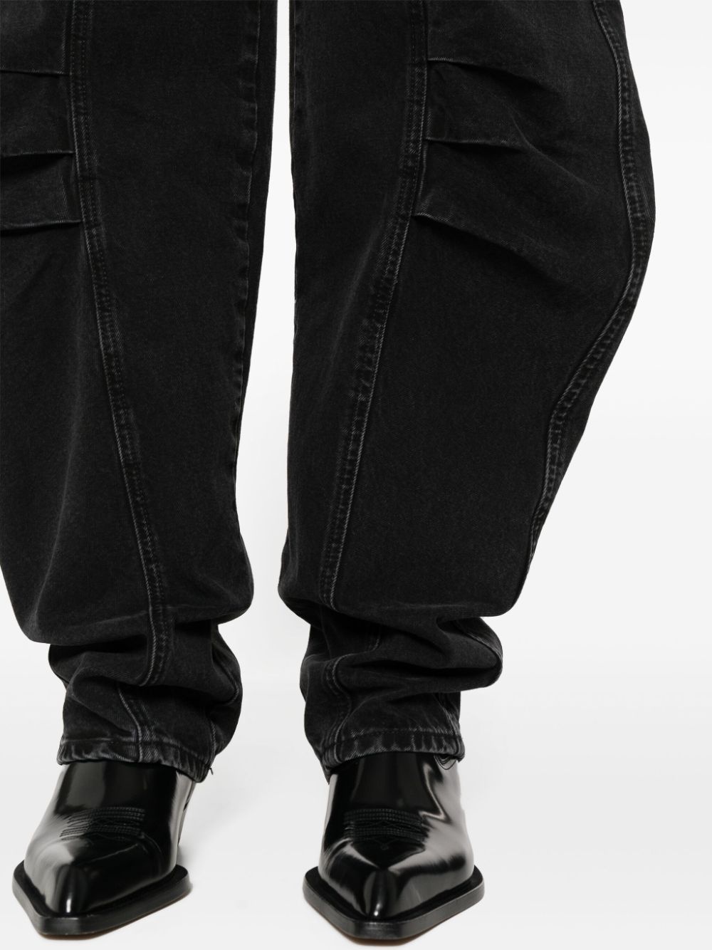 tapered-leg organic cotton jeans - 5