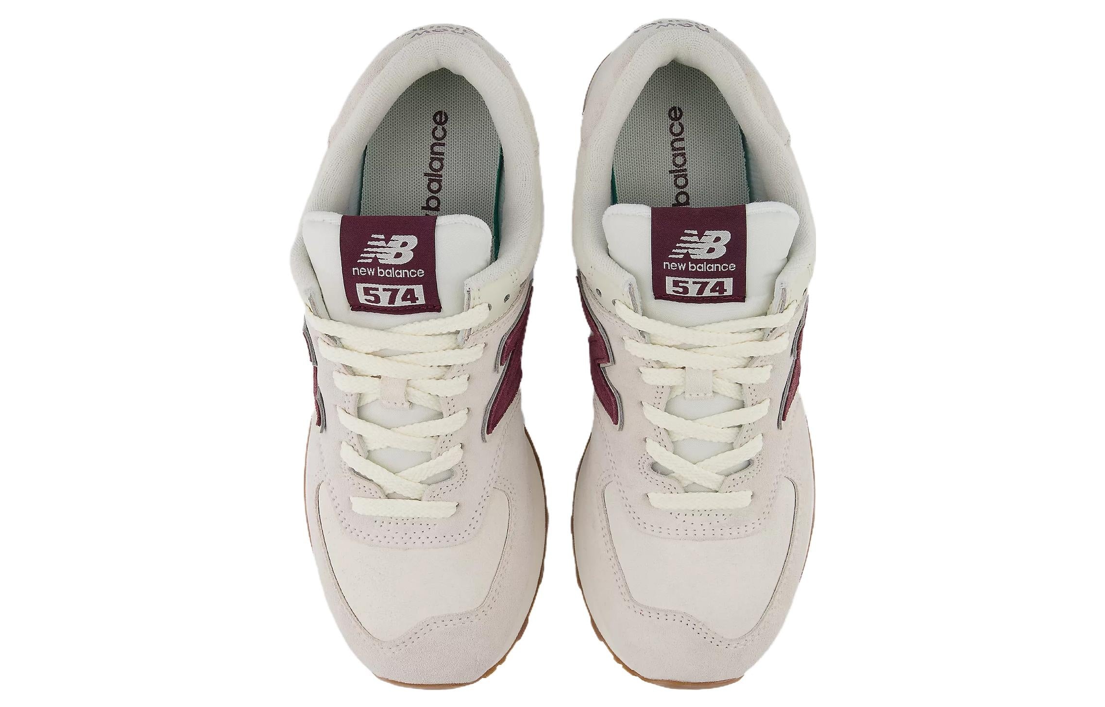 New Balance 574 'Bone White Burgundy' U574NOW - 4