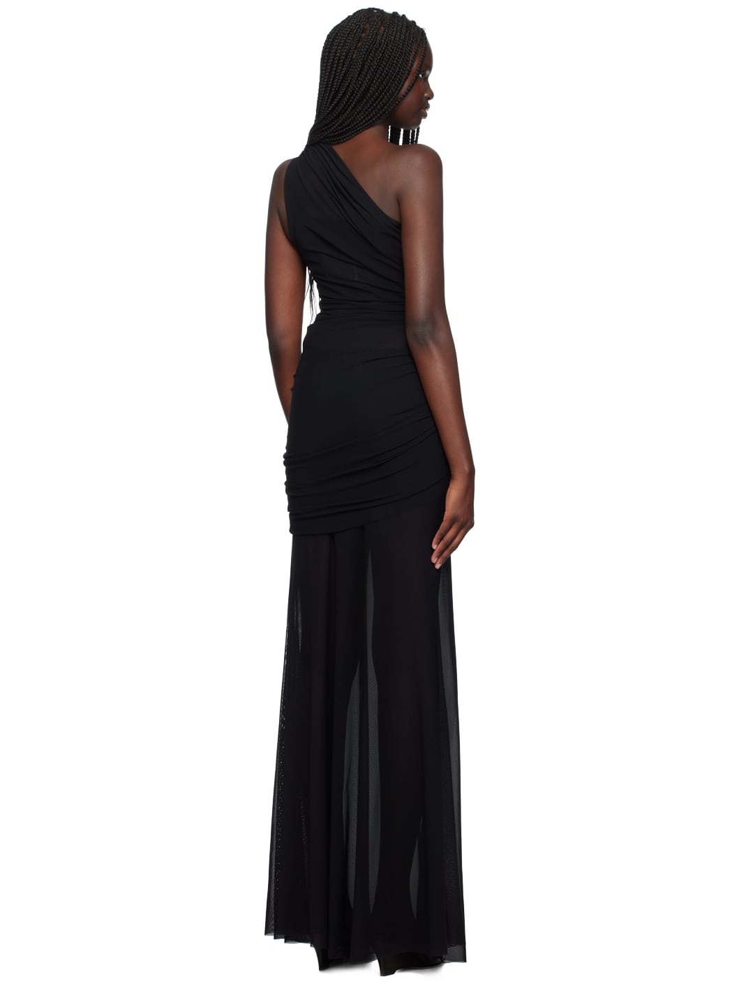 SSENSE Exclusive Black Semi-Sheer Maxi Dress - 3
