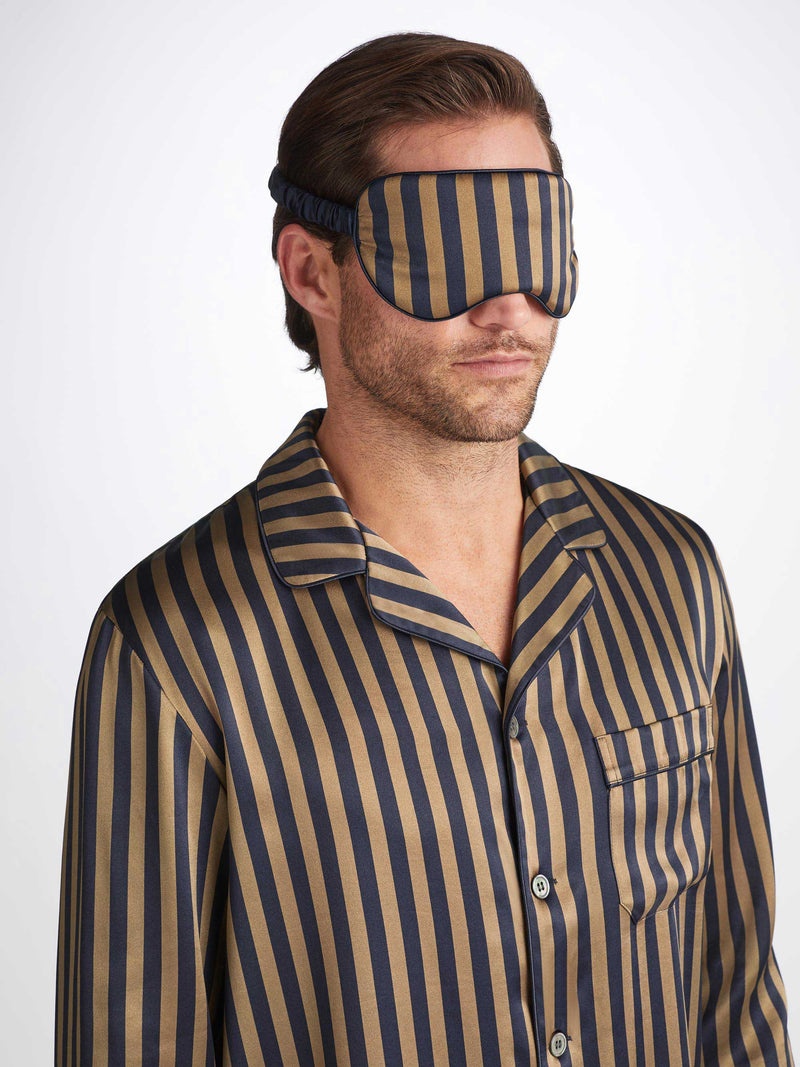 Eye Mask Brindisi 107 Silk Satin Navy - 1