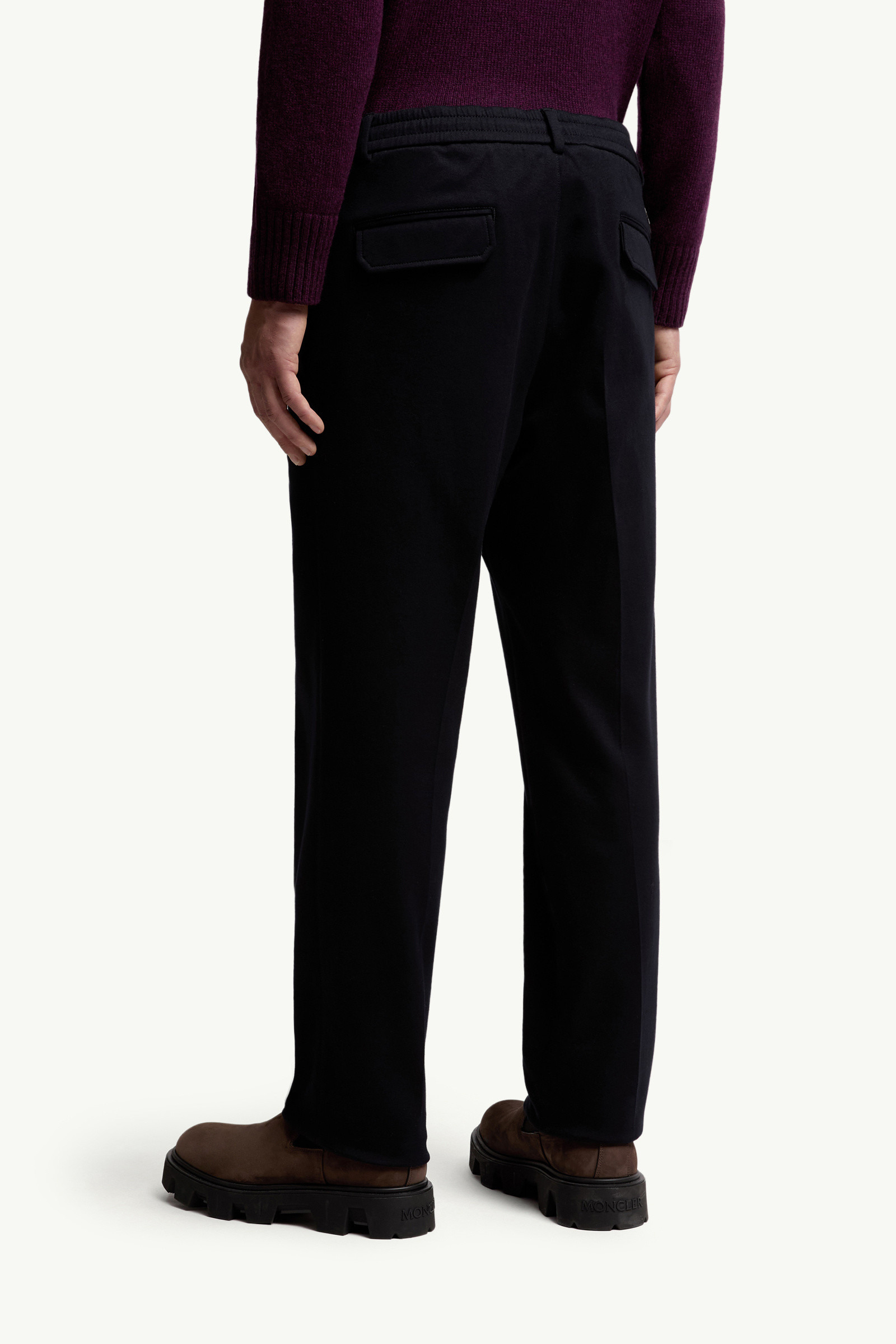 Cotton Blend Tailored Pants - 5