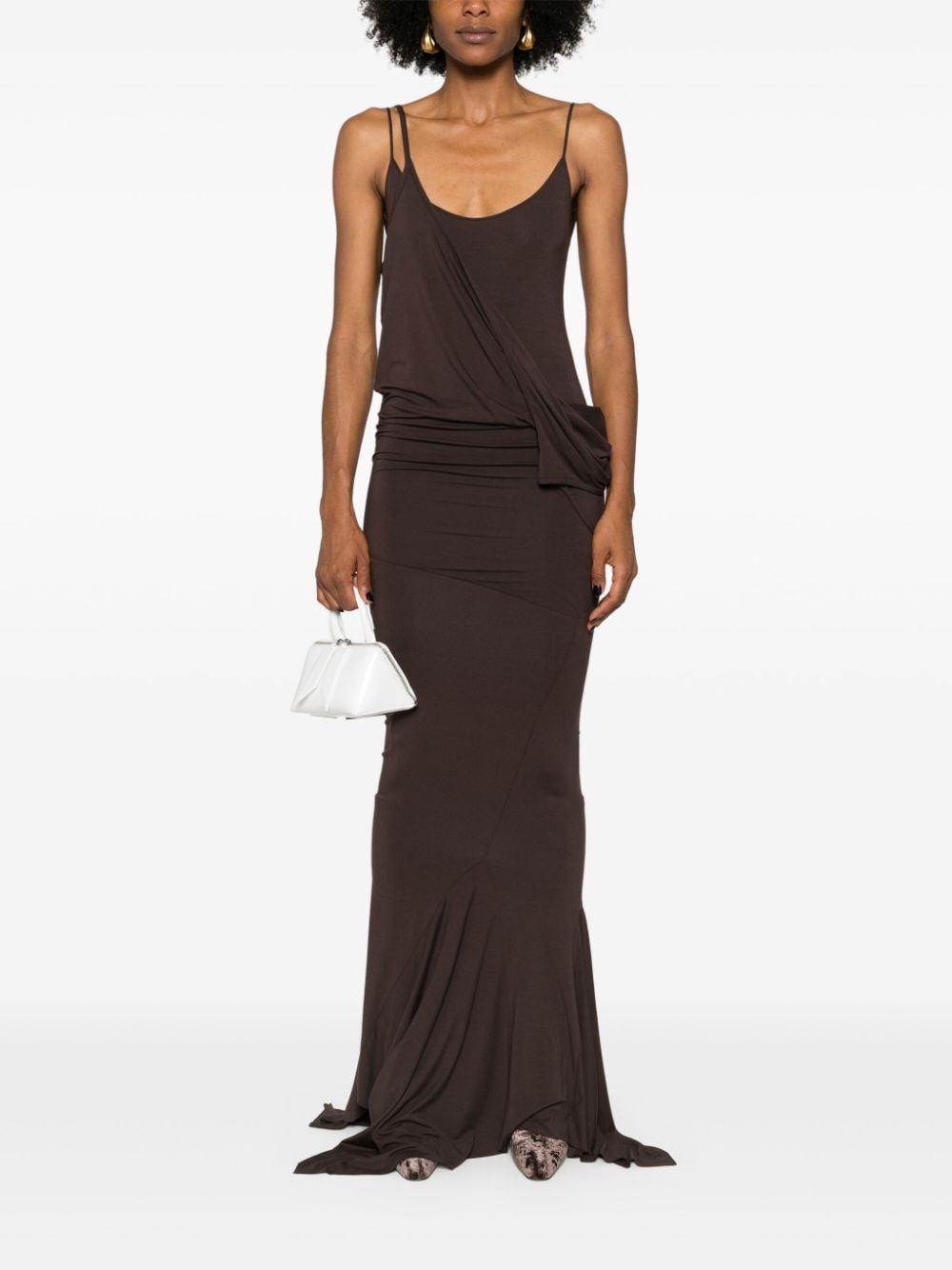 layered midi dress - 2