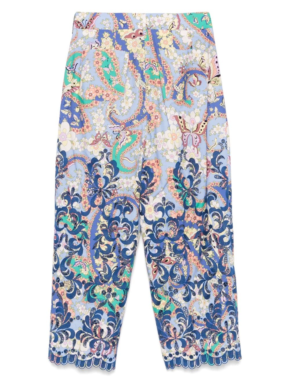 floral-print trousers - 2