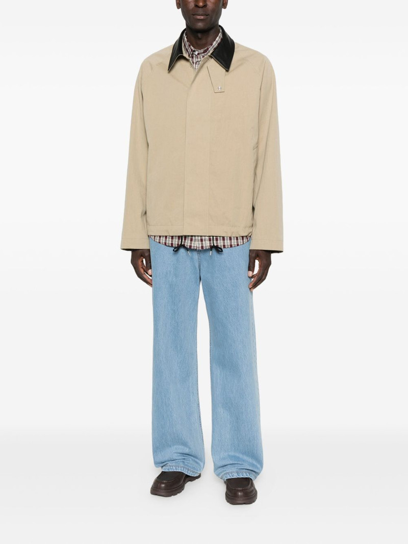 Studio Nicholson contrast-collar zip-up jacket outlook