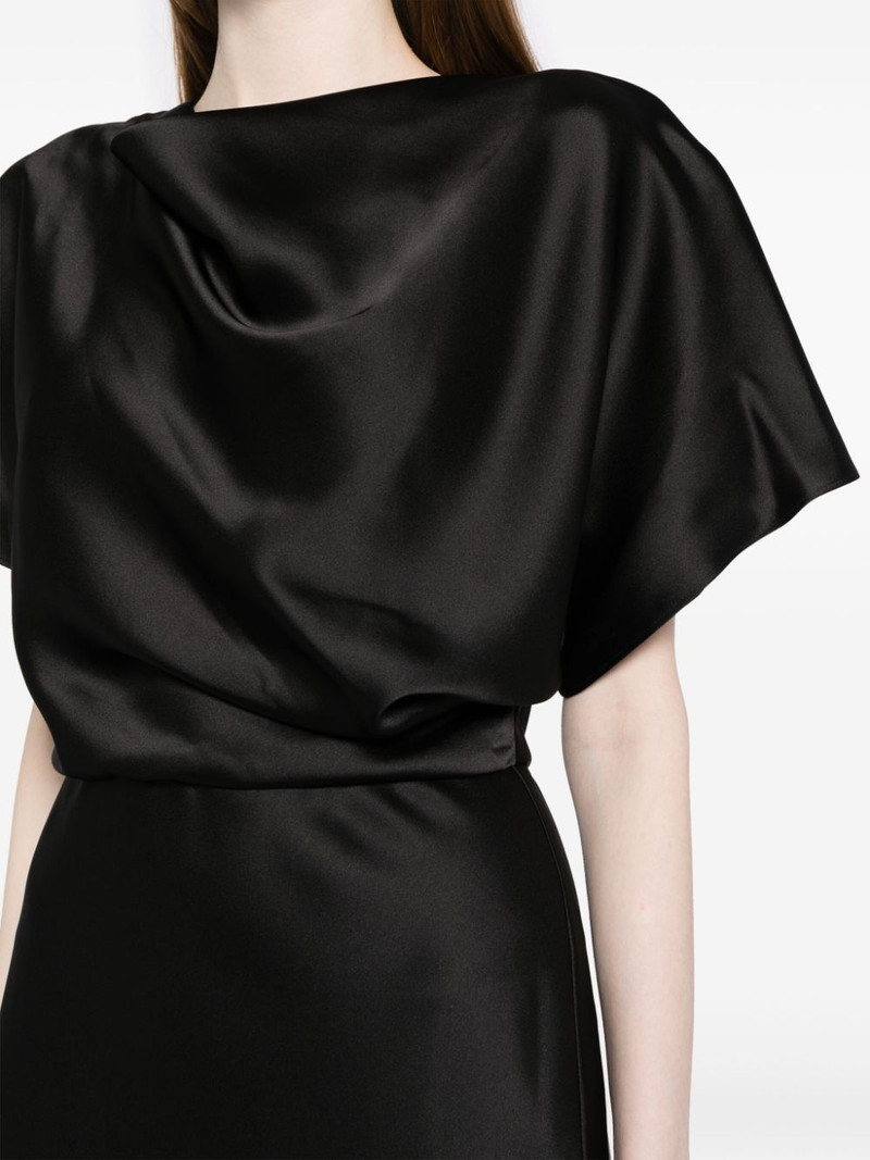 draped satin gown 5