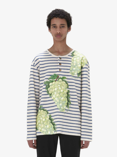 JW Anderson HENLEY TOP WITH GRAPE MOTIF outlook