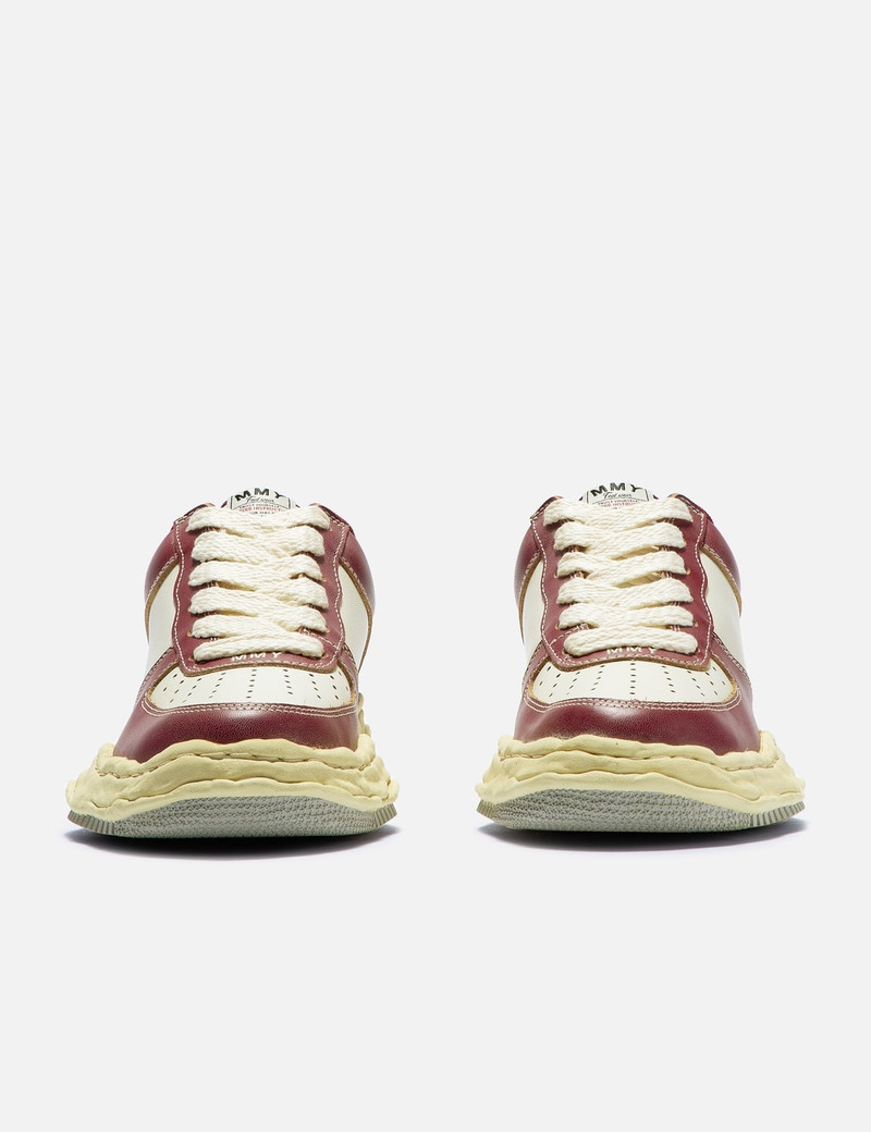 Maison MIHARAYASUHIRO "WAYNE" ORIGINAL SOLE VINTAGE COLOR LEATHER LOW-TOP SNEAKER outlook