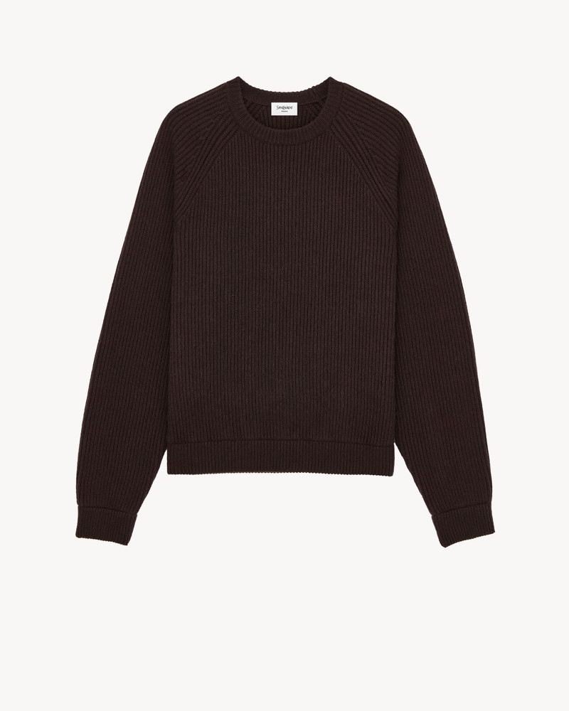 SWEATER IN RIB-KNIT CASHMERE 1