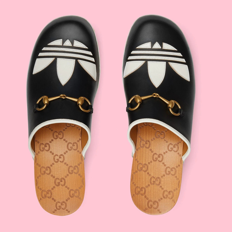 adidas x Gucci men's leather clog 5