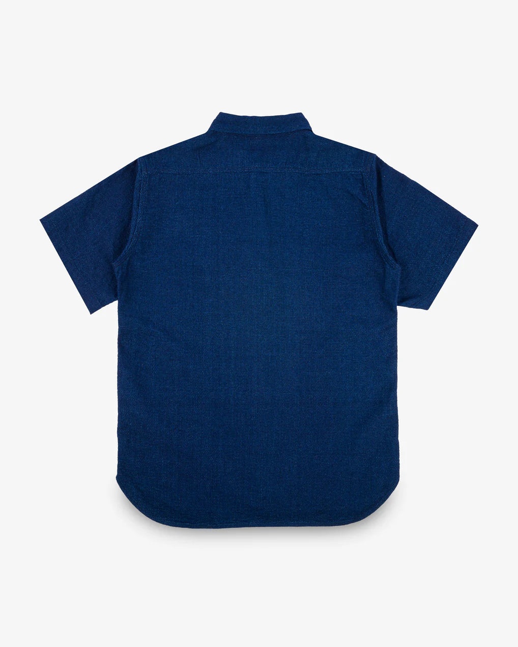 IHSH-417-IND 5oz Double Gauze Short Sleeved Work Shirt Indigo - 9
