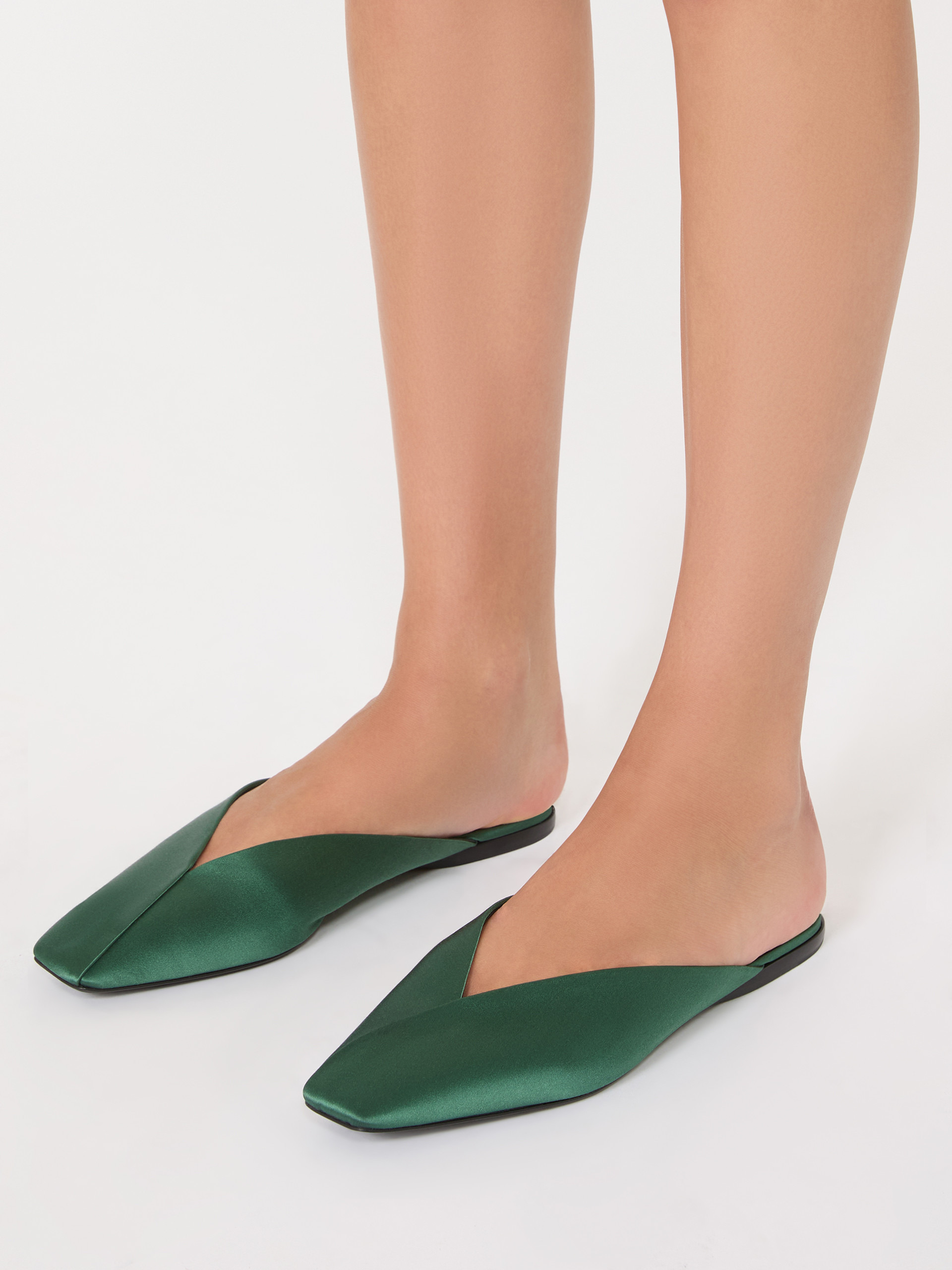 SQUAREDMULE Viscose and silk satin mules - 6