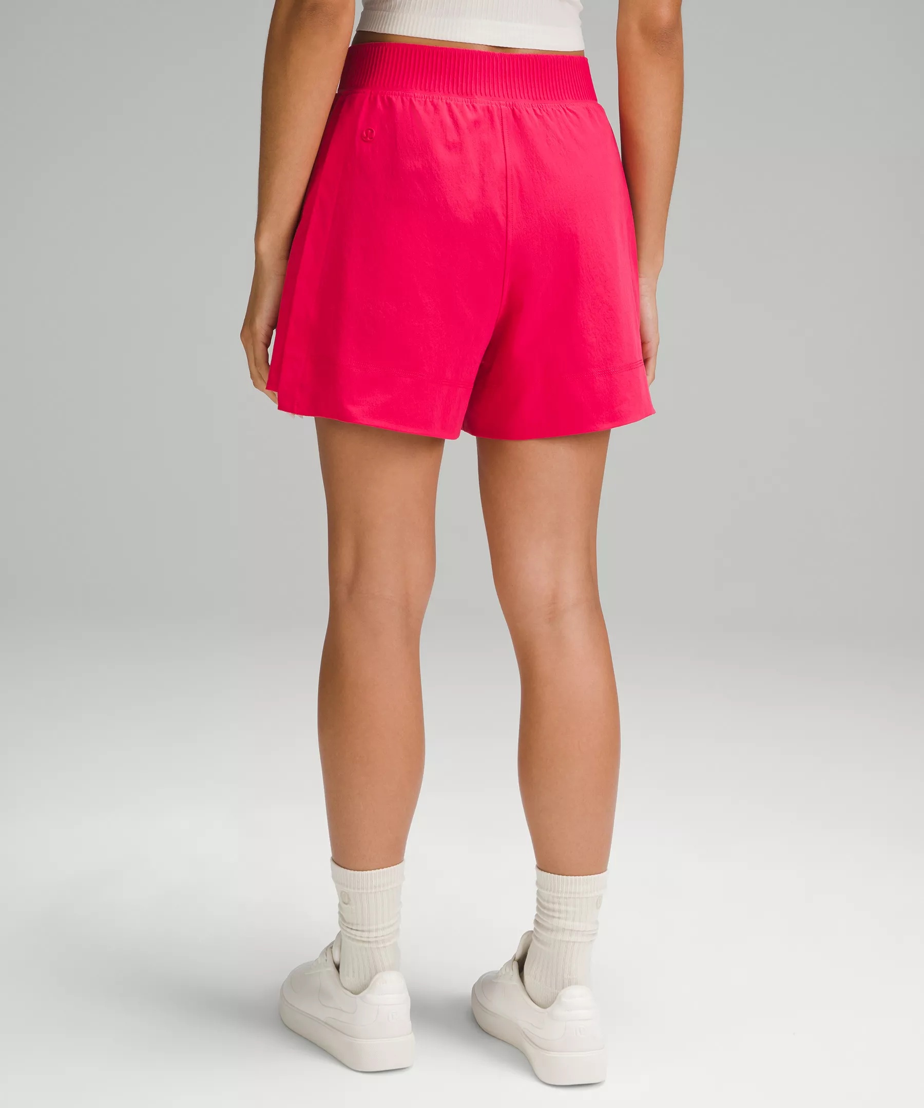 Stretch Woven Relaxed-Fit High-Rise Short 4" - 3