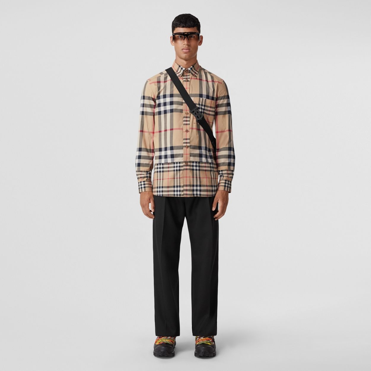 Contrast Check Cotton Shirt - 6