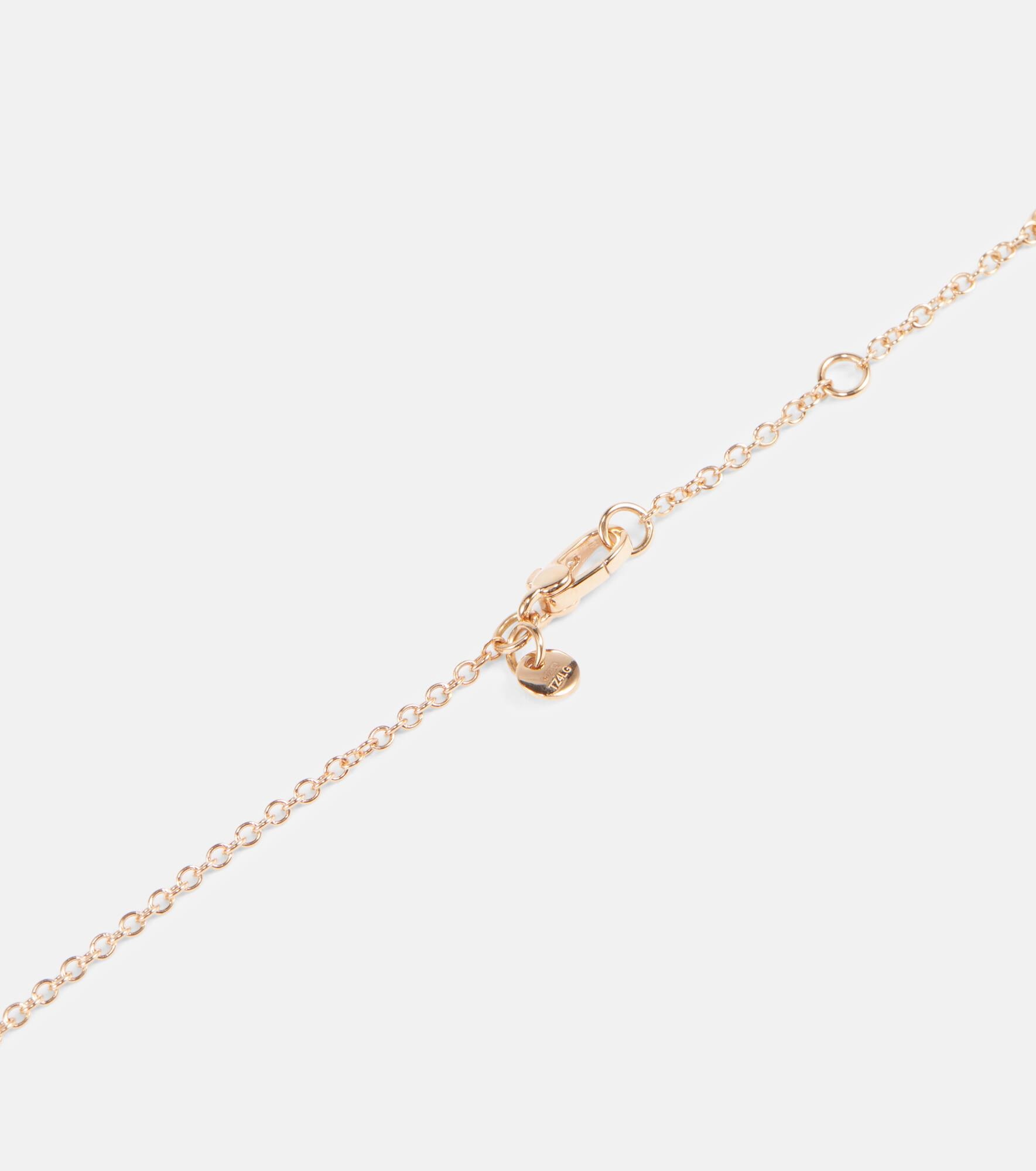 Nudo 18kt rose and white gold necklace with topaz, mother-of-pearl, and diamonds - 4