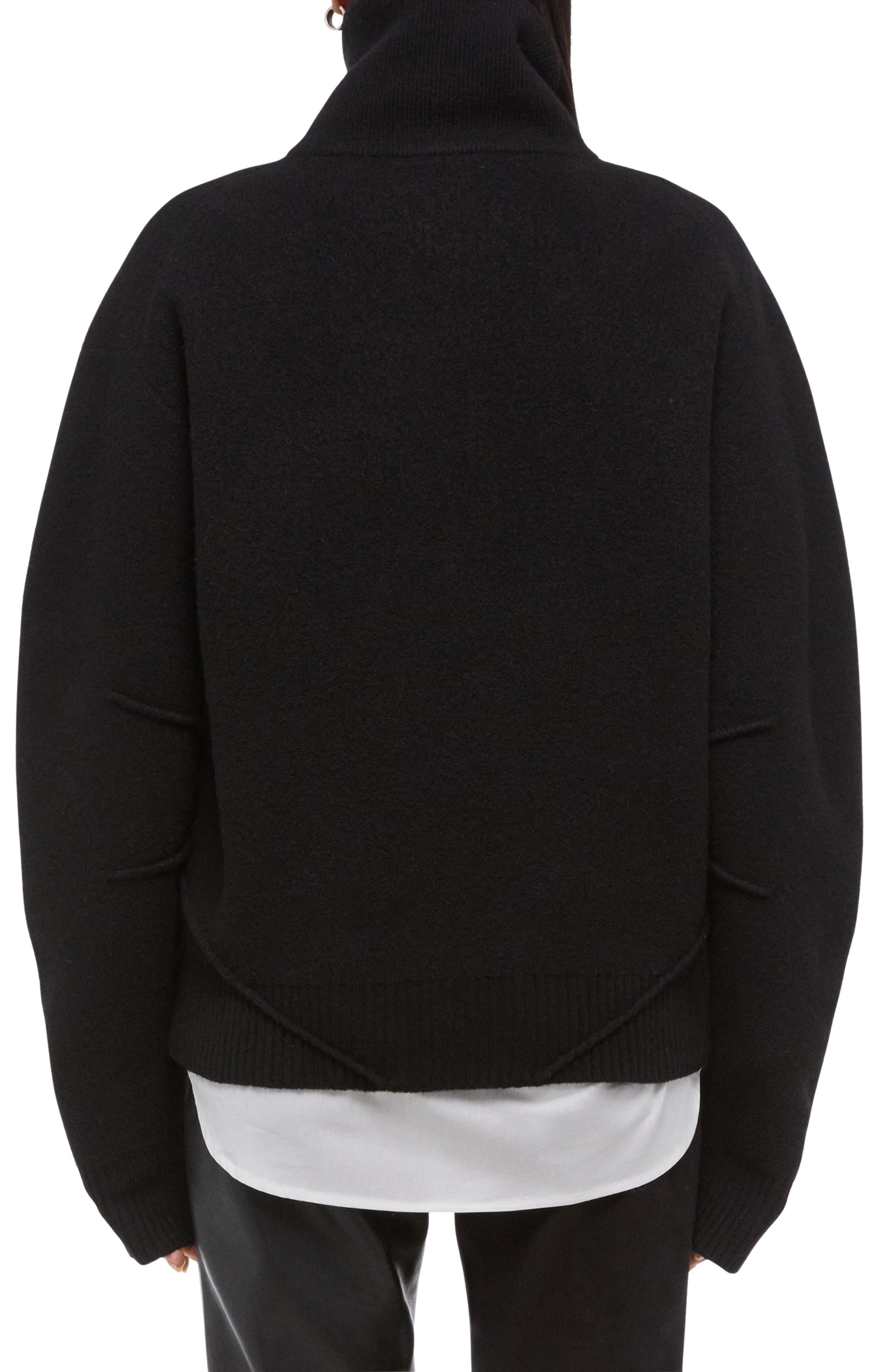 Helmut Lang Apex Quarter Zip Sweater in Black at Nordstrom - 2