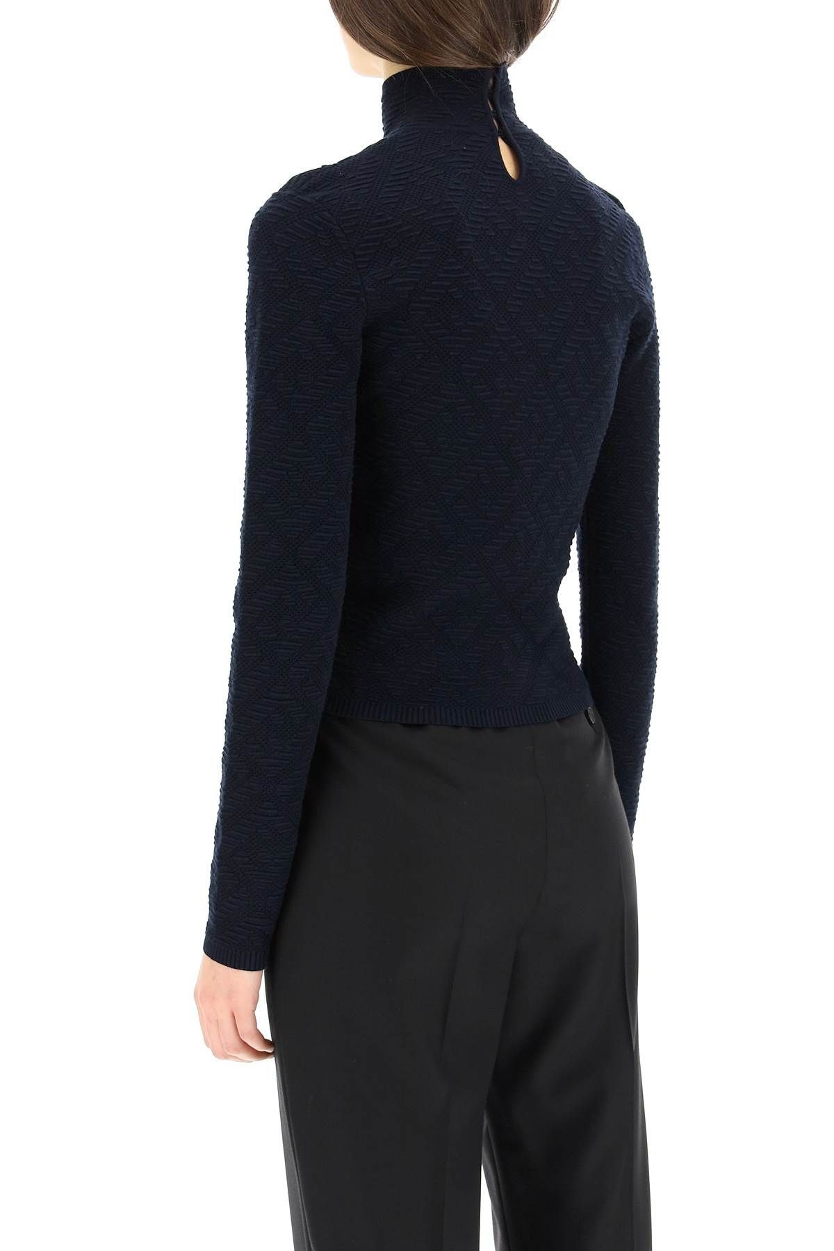 FF DIAGONAL JACQUARD SWEATER - 4