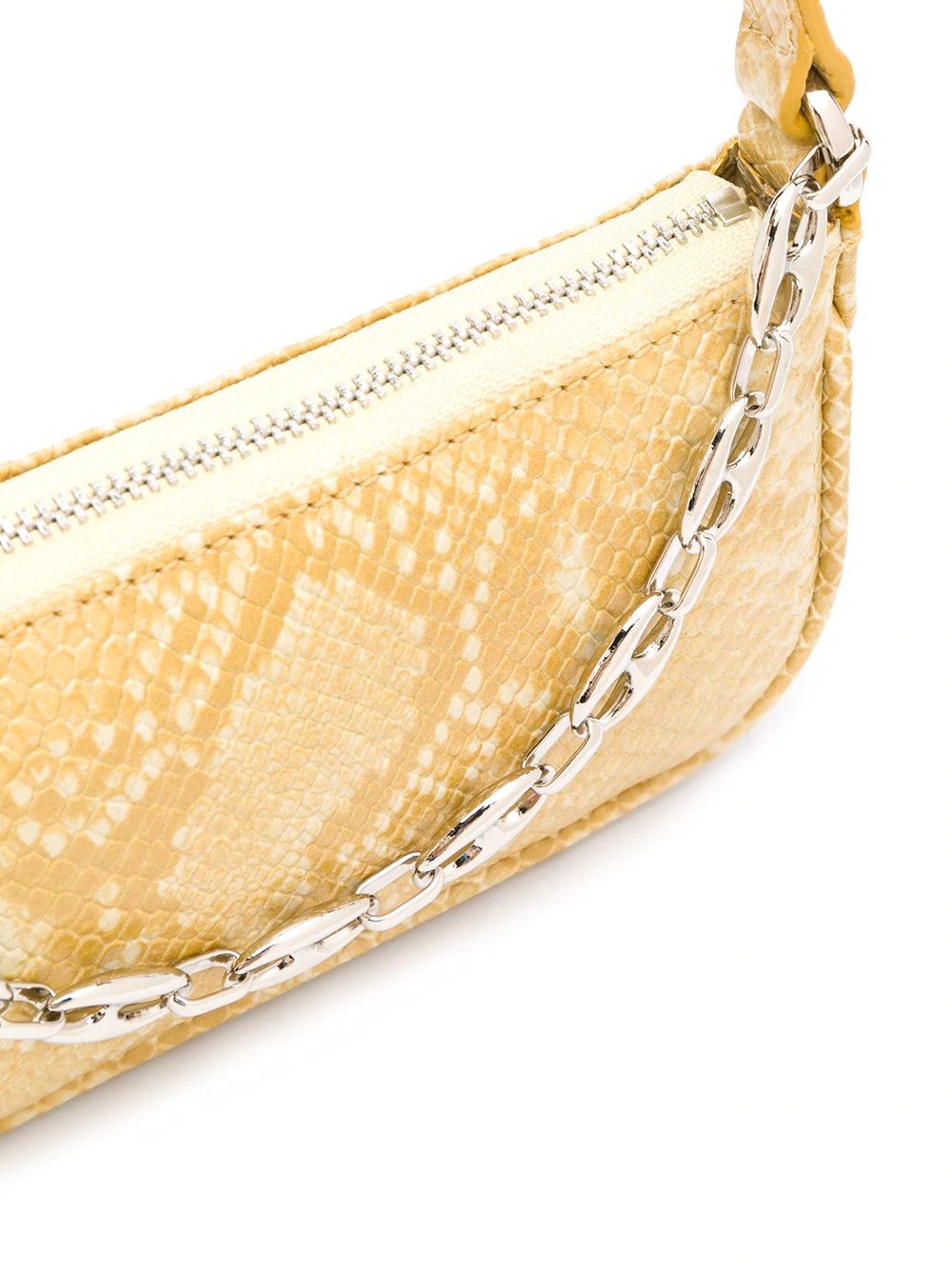 snakeskin chain-link mini bag - 4