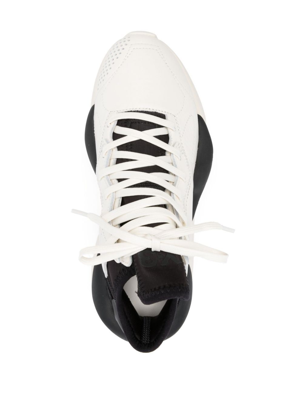 Kaiwa panelled leather sneakers - 4