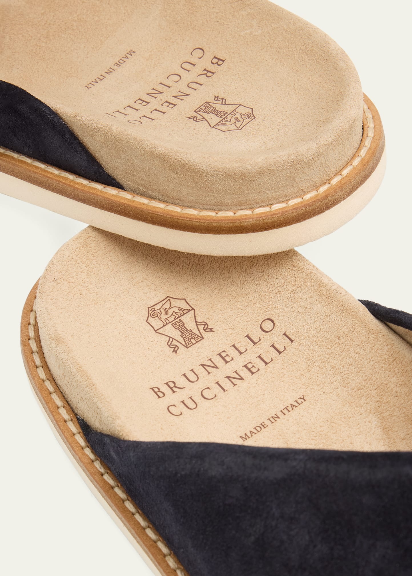 Men's Criss-Cross Suede Slide Sandals - 3