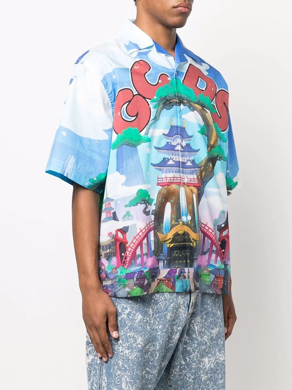 graphic-print short-sleeve shirt - 3