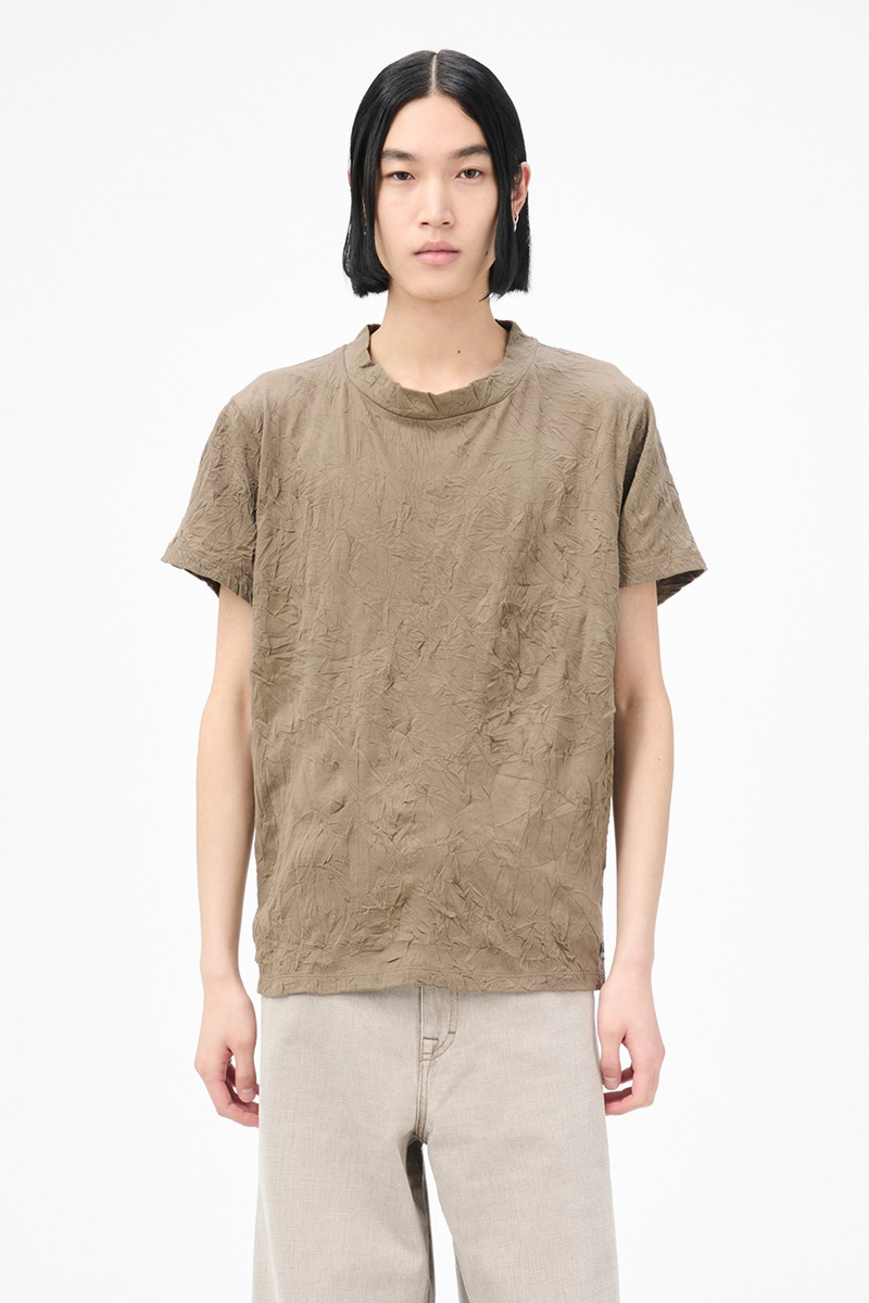 Bliss T-shirt Olive Crinkle Jersey 3