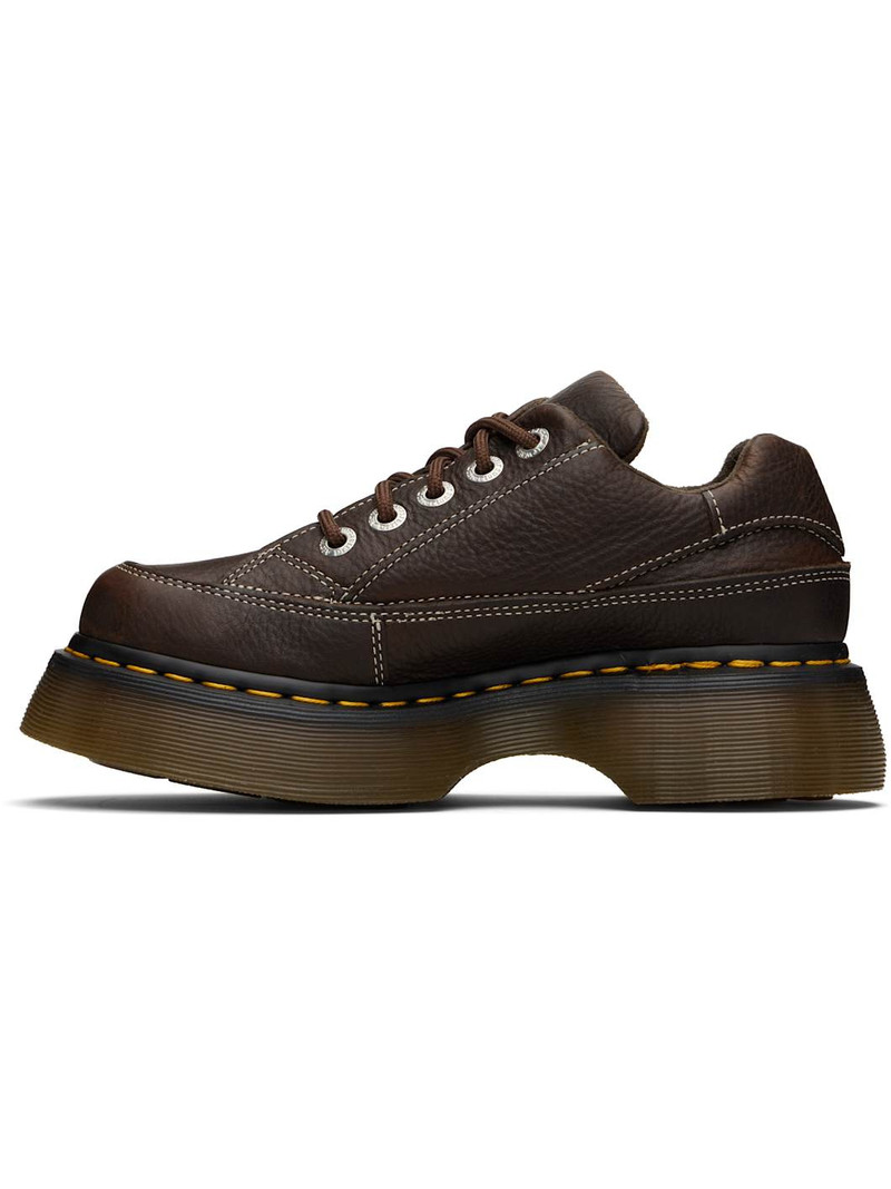 Dr. Martens Brown Buzz 5-Eye Grizzly Leather Derbys outlook