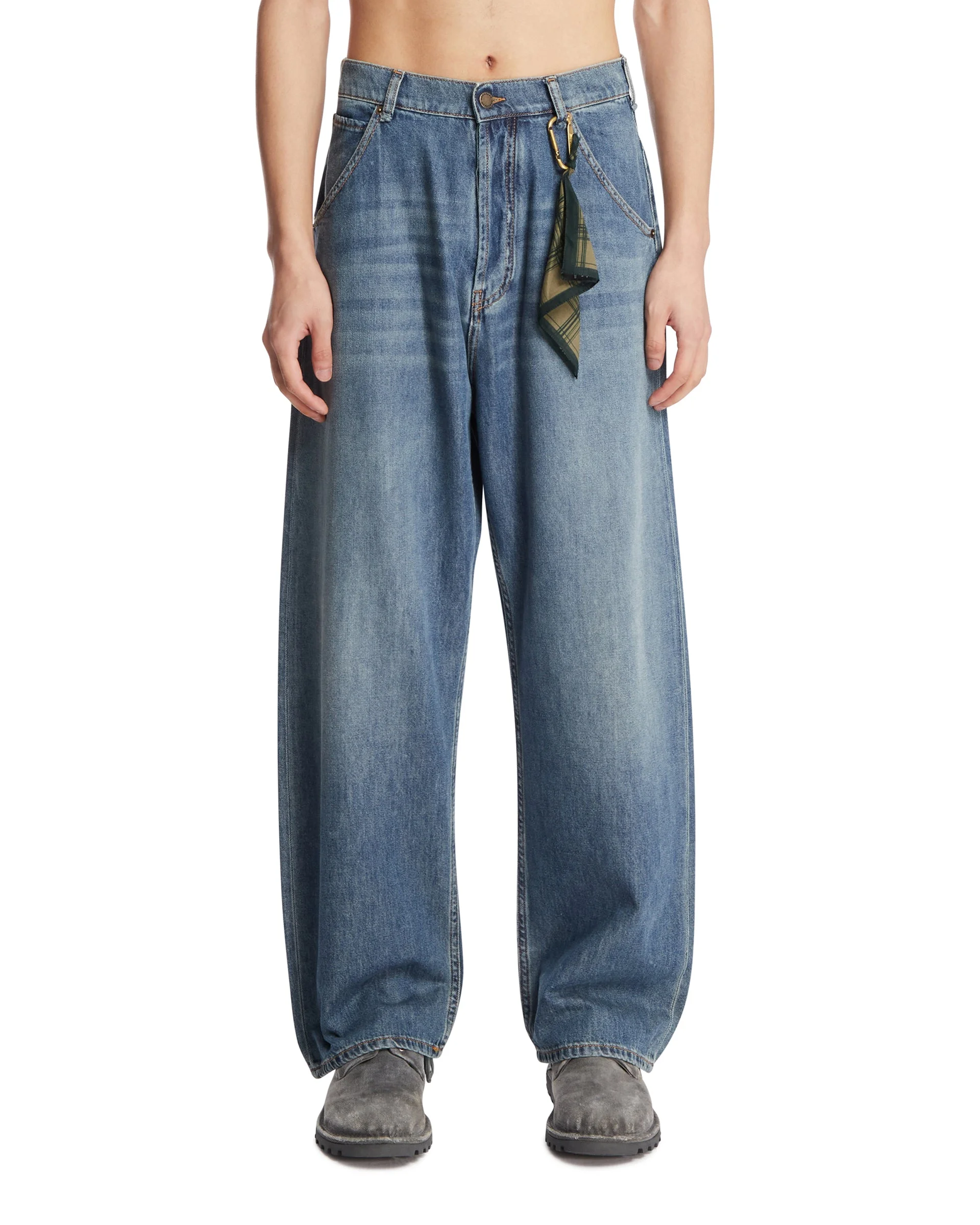 Blue Wide-Leg Jeans - 1