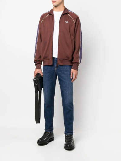 Diesel logo-patch track jacket outlook