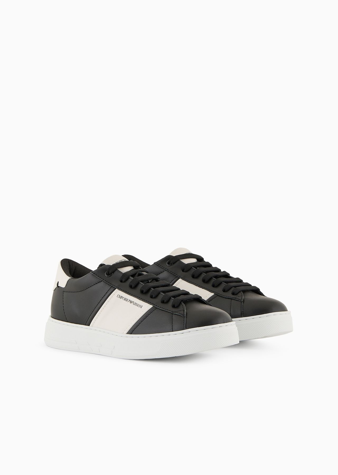Leather sneakers with rubber details - 3