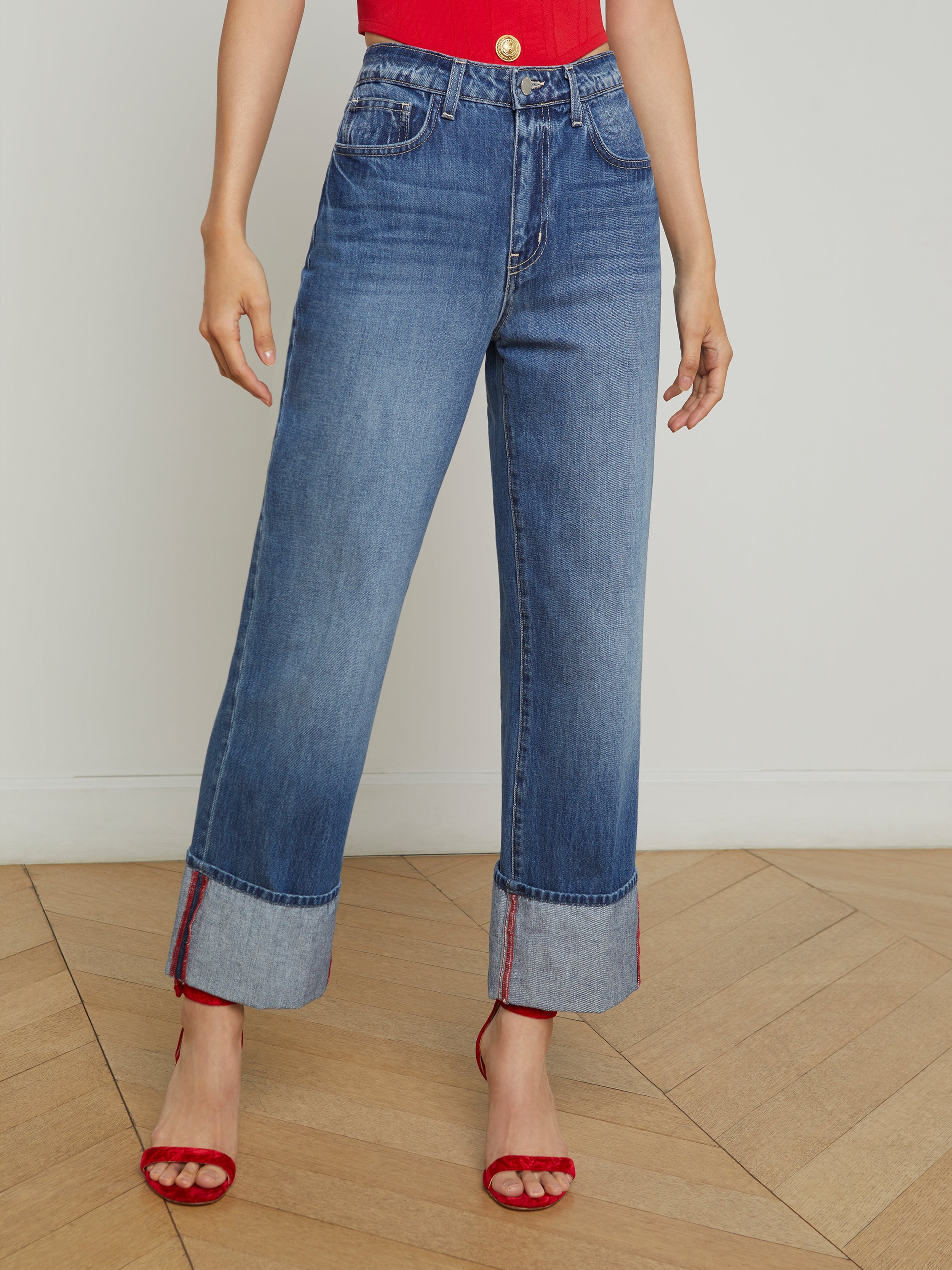 Leighton Cuffed Stovepipe Jean - 3