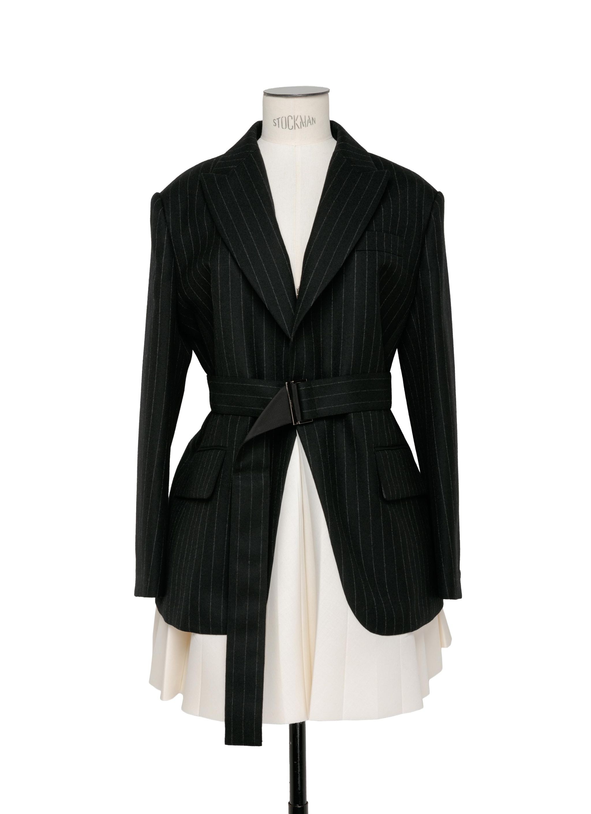 Chalk Stripe x Suiting Bonding Jacket - 1