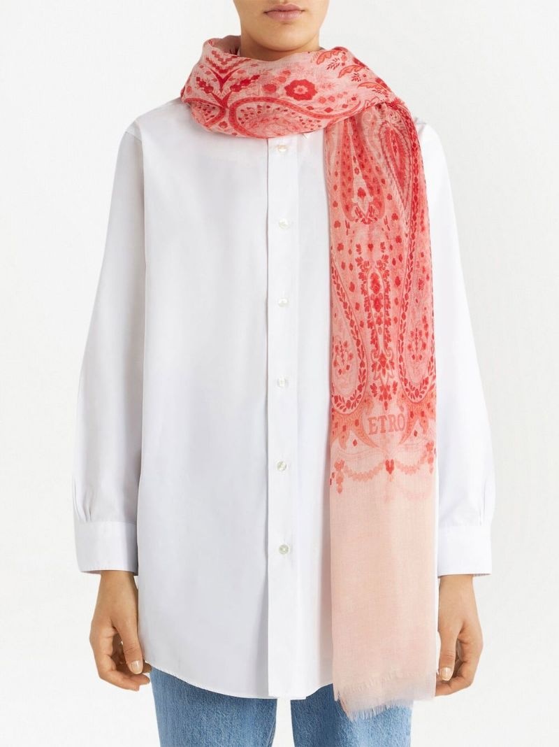 cashmere paisley-print scarf - 2