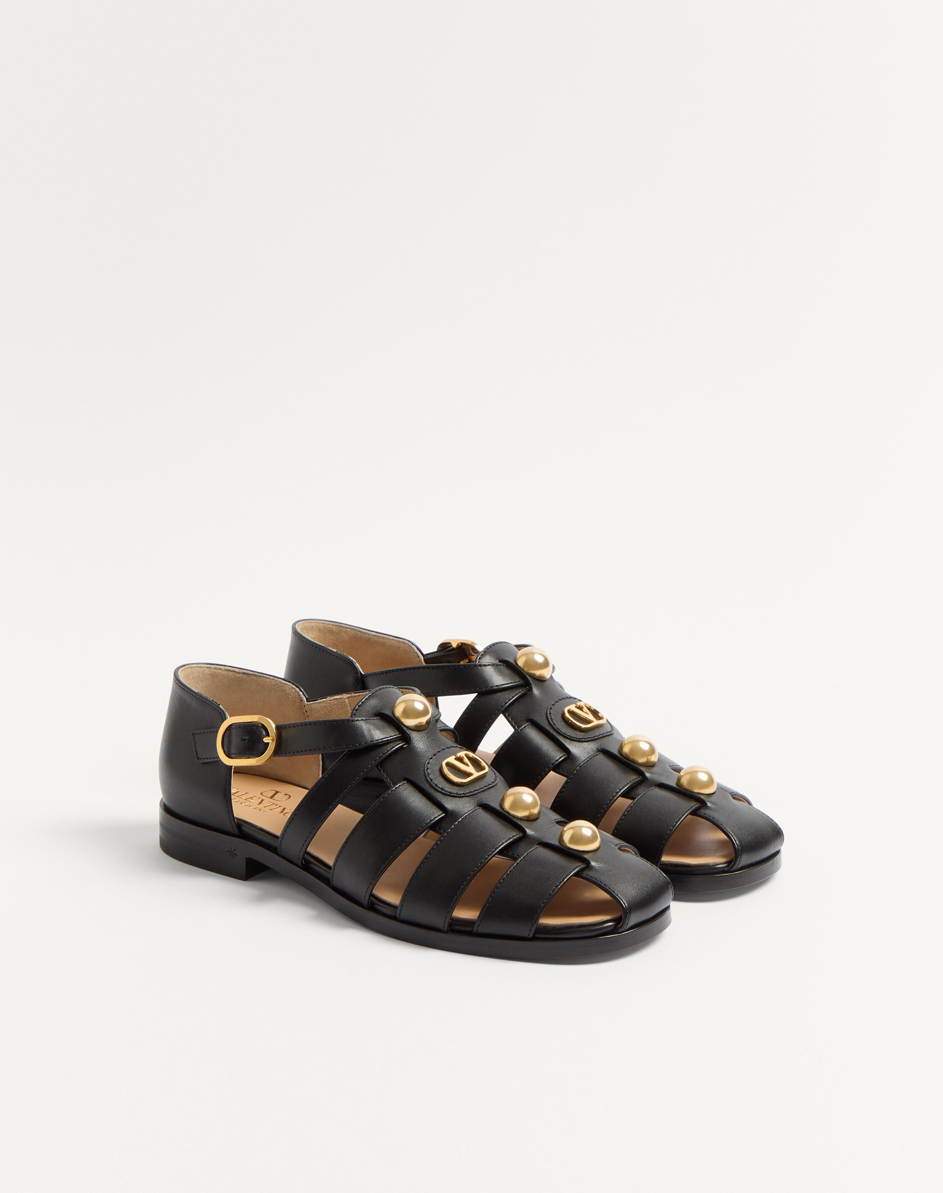VLOGO SIGNATURE CALFSKIN FISHERMAN SANDAL 20MM - 3