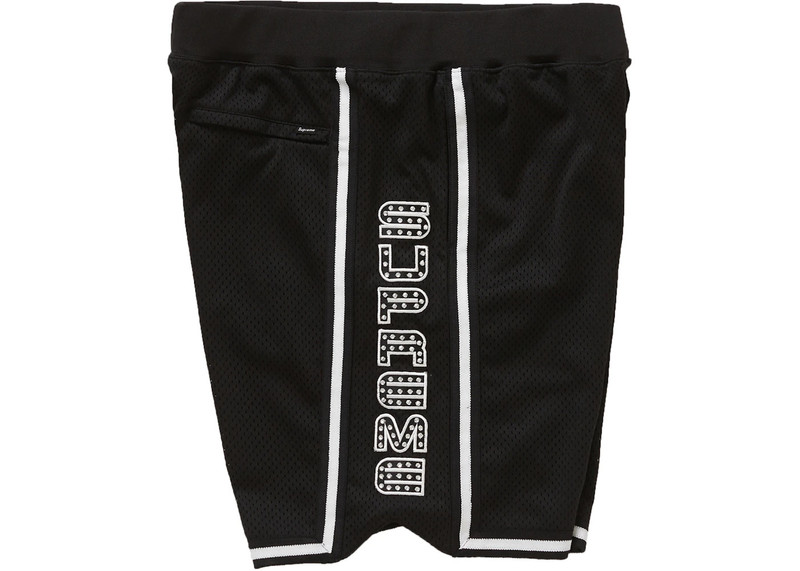 Supreme Supreme Rhinestone Basketball Short Black outlook