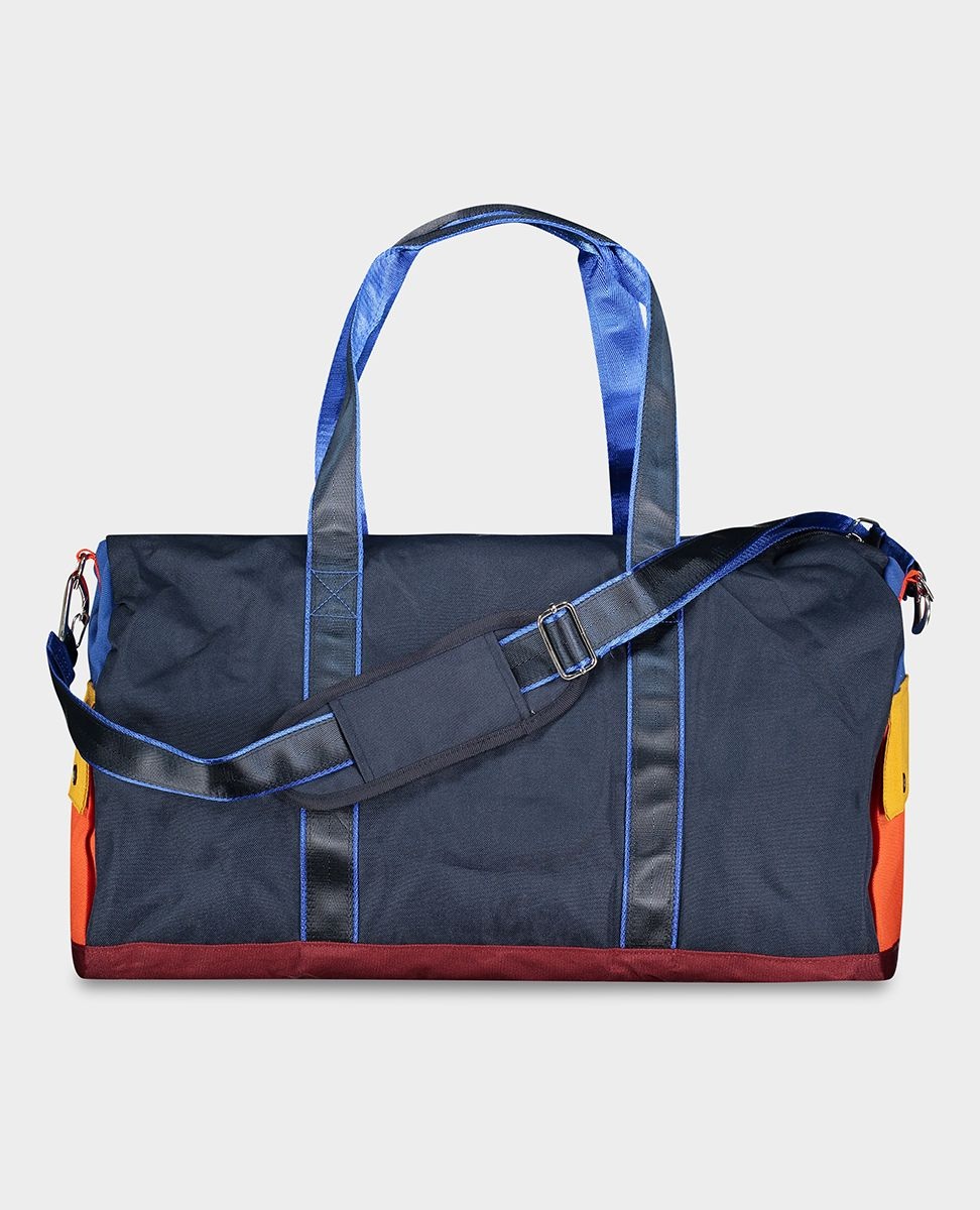 Color Block Duffle With Embroidered Logo - 4
