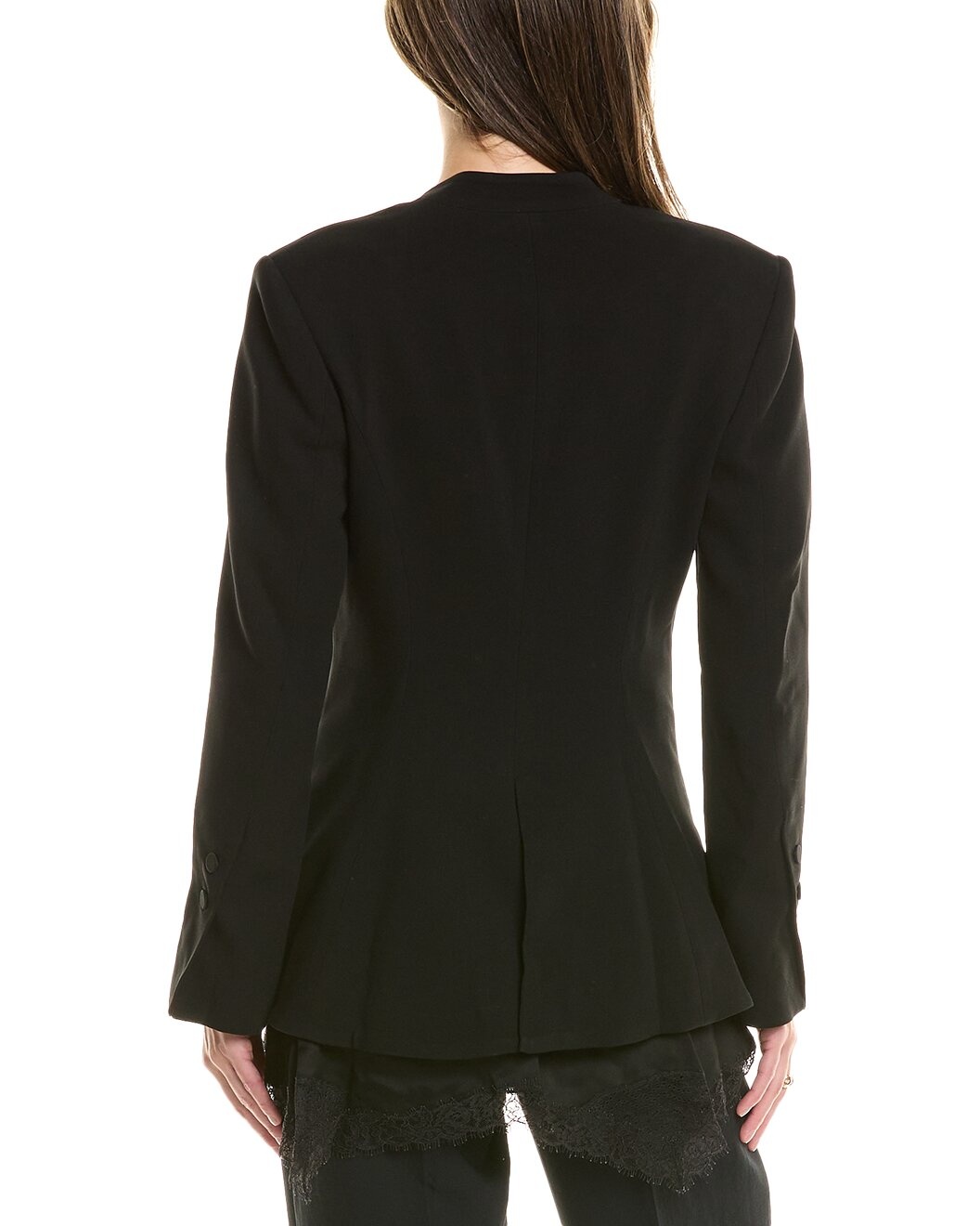SIMKHAI Allie Crepe Combo Basque Jacket - 2